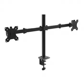 Akyga AK-MB-02 podwójny uchwyt biurkowy na monitory, 2 x 10 kg, VESA 75x75 / 100x100, 15–32", czarny