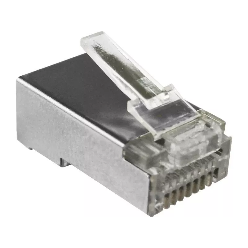 Wtyk przelotowy RJ45 STP Kat.5e Alantec WT116 opakowanie 100 szt., złącze ekranowane do kabli 8P8C
