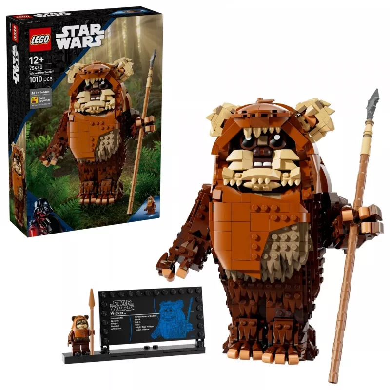 LEGO Star Wars Construct Wicket the Ewok 75430 zestaw konstrukcyjny — 1010 elementów, model 230 mm, wiek 12+