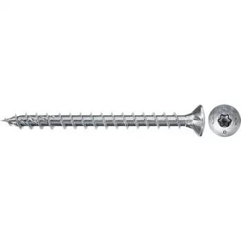 Wkręt Fischer 670675, metalowy wkręt do drewna 35 mm, Ø 5 mm, długość gwintu 29 mm, opakowanie 50 szt.