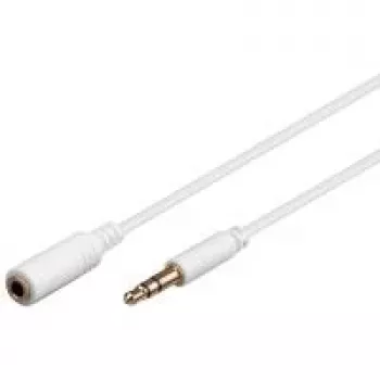 Kabel audio Goobay 97112 0.5m 3.5mm Biały