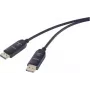 Renkforce Fibre Optic / DisplayPort Connection Cable DisplayPort Plug, DisplayPort Plug 15.00 m Czarny RF-6117768 8K UHD DisplayPort-Cable (RF-6117768)