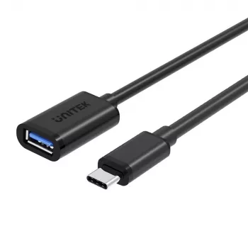 UNITEK Y-C476BK Kabel USB USB 3.2 Gen 1 (3.1 Gen 1) 0.2 m USB C USB A Czarny