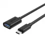 UNITEK Y-C476BK Kabel USB USB 3.2 Gen 1 (3.1 Gen 1) 0.2 m USB C USB A Czarny