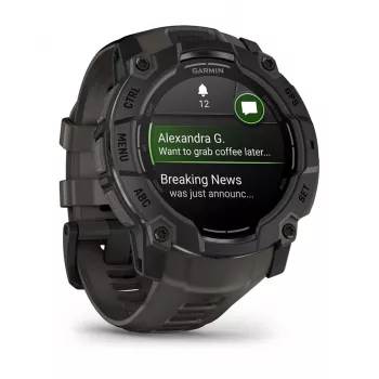 Garmin Instinct 3 AMOLED 3.3 cm (1.3) 50 mm Cyfrowy 416 x 416 pikseli Ekran dotykowy Czarny GPS (satelitarny)