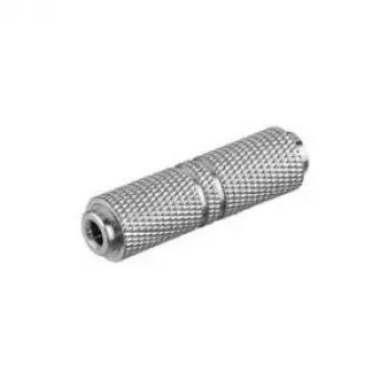 Goobay Headphone Adapter Female to Female Metal Version 3.5 mm Jack srebrny