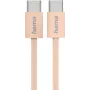 Kabel USB Hama Fabric USB 2.0 1 m USB C pomarańczowy