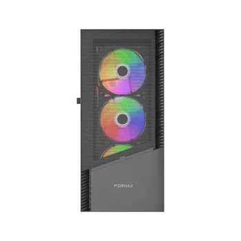Obudowa PC GEMBIRD Fornax 4300 Midi Tower ATX, szkło hartowane, 2x3.5 cala wnęki, 3x2.5 cala wnęki, obsługa wentylatorów ARGB, USB 3.2 Gen1