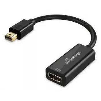 Konwerter Mini DisplayPort na HDMI MediaRange MRCS236, 10 Gb/s, 20 cm, czarny