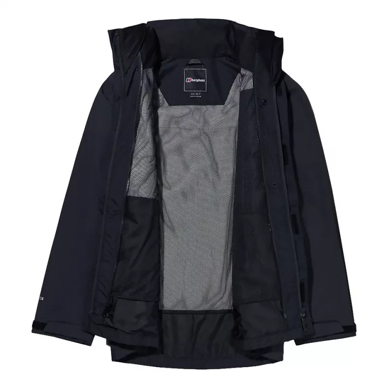 Zestaw kurtek Berghaus Deluge Pro 3.0 M + Hillwalker IA Shell M — męska wodoodporna odzież wierzchnia, czarny