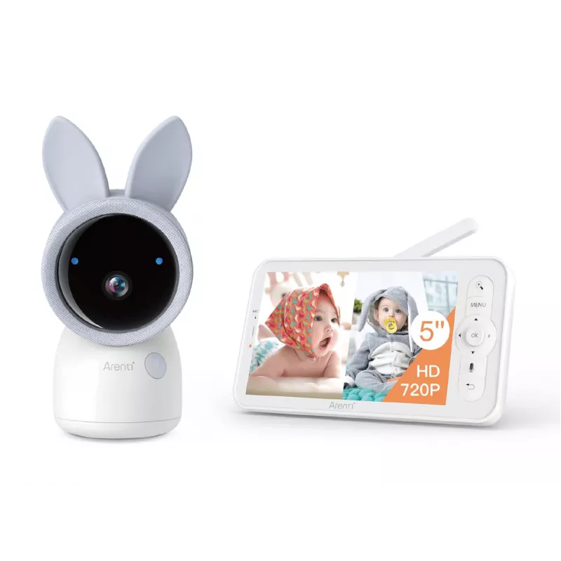 Kamera IP bezpieczeństwa Arenti AINANNY A4 KIT PLUS — Wewnętrzna sufitowa/ścienna, 2560×1440 CMOS, 4MP, noktowizja 10 m, obrót 0–355°, pochylenie -15–45°, bezprzewodowa