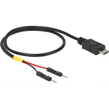 Kabel USB DeLOCK 85408 Micro-USB B 0,3 m Czarny