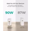 AUKEY PA-B6S biały Omni a Mix GaN ultraszybka ładowarka ścienna