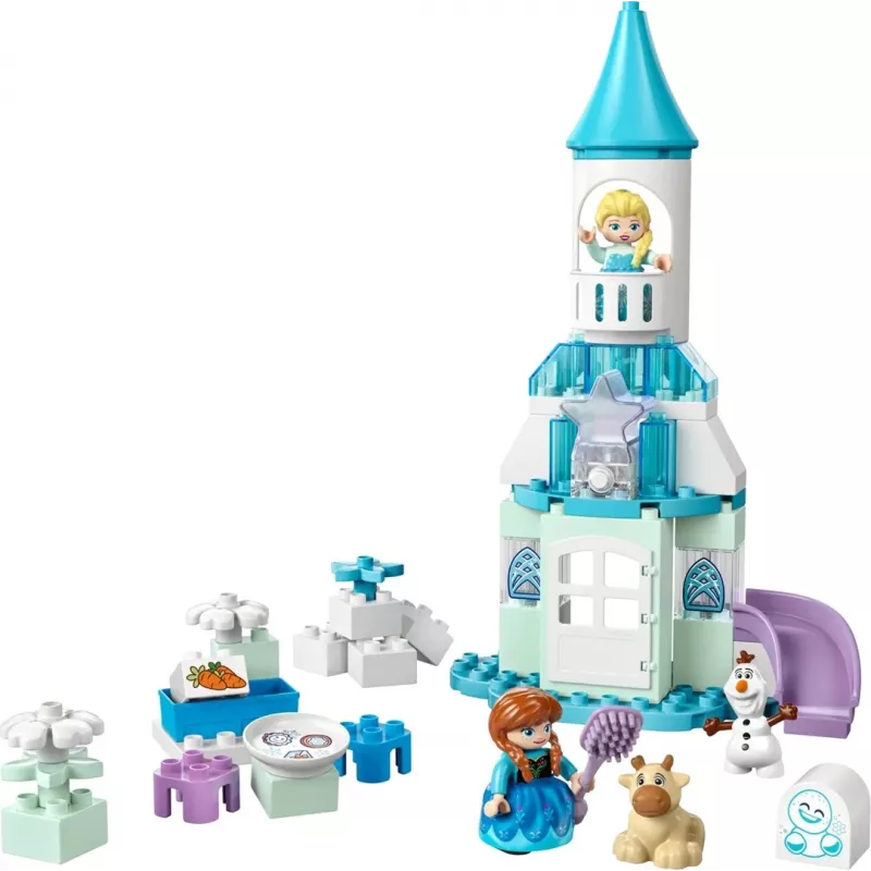 Zabawka konstrukcyjna LEGO DUPLO 10455 Disney Lodowy pałac Anny i Elsy — zestaw DUPLO, 54 elementów, 4 minifigurki, wiek 2+