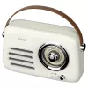 Radio przenośne SAVIO RS-02 — analogowy tuner FM, Bluetooth 5.3, zasilanie USB, 3 W, biały