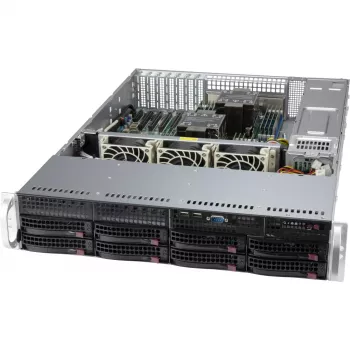 Supermicro SC825 BTQC-R1K23LPB - montaż w szafie rack - 2U - ulepszona, rozszerzona płyta ATX - SATA/SAS - hot-swap 1200 W - czarny