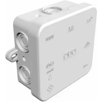 OBO BETTERMANN 2000016 Abzweigkasten A8 75x75x36,2 mm Jasnoszary Jasnoszary (RAL 7035) IP55 (2000016)