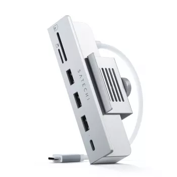 Laptop dock / port replicator Satechi ST-UCICHS USB 3.2 Gen 1 Type-C, porty USB-A, SD/MicroSD, srebrny