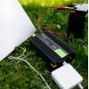 Przetwornica samochodowa zielony Cell INV22 — 1500 W, 12 V DC na 230 V AC, 50 Hz, LED, aktywne chłodzenie, czarna