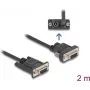 Kabel szeregowy DeLOCK 87838 1,8 m DB9 męski na DB9 męski