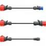 Zestaw adapterów go-e do Gemini flex 11 kW, 3-częściowy (czarny, 30 cm)