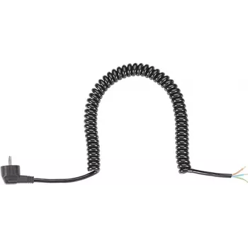 Bachmann kabel spiralny H05VV-F 3G 1,5mm² dł. 1,0m czarny AEH/CEE7/7 - Kabel