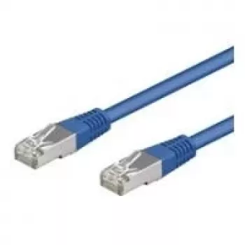 Wentronic Goobay CAT 5e kabel krosowy, SF/UTP, niebieski, 5 m - CCA miedź Mix (68057)