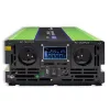 Qoltec Monolith Przetwornica napięcia | Ładowanie akumulatora | UPS | 2000W | 4000W | 12V na 230V | Czysty sinus | LCD czarno-zielony