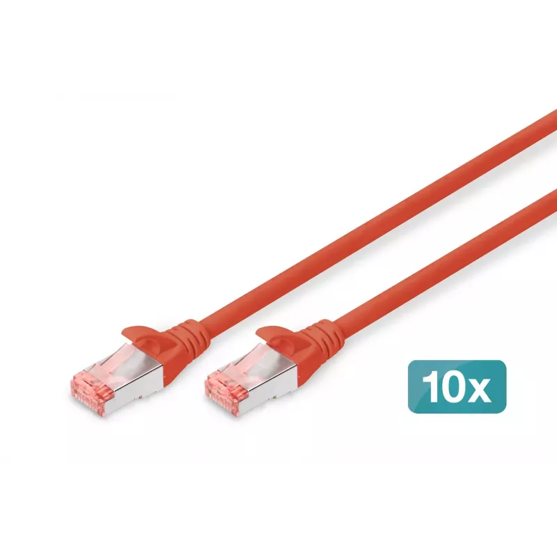 Kabel sieciowy Digitus CAT 6 S/FTP RJ-45 5m czerwony