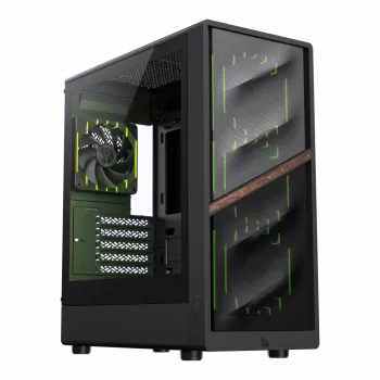Obudowa Gamemax AERIS 330 MB | Czarna | Mini Wieża | Bez zasilacza