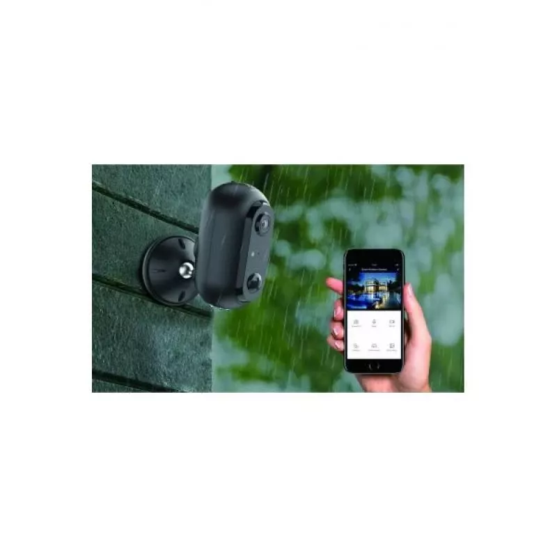WOOX R9045 Bezprzewodowa kamera bezpieczeństwa zewnętrzna, WiFi, 1080p, głośnik, IR-LED 7m, czujnik ruchu, Micro-SD