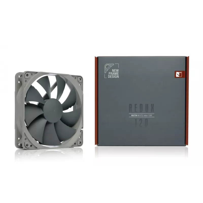 Noctua NF-P12 czerwonyux-1300 Wentylator obudowy 120 mm Szary