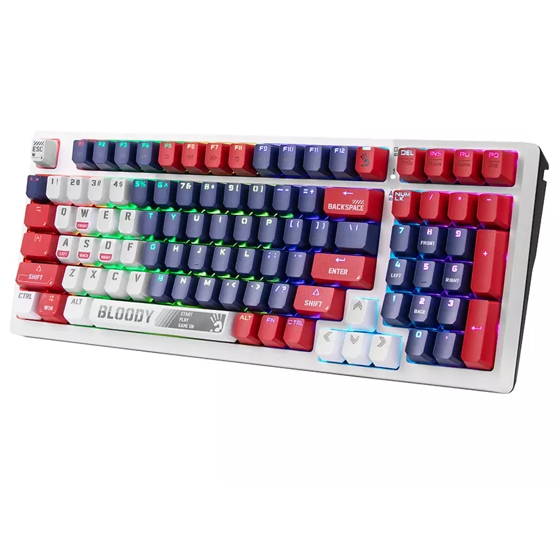 Mysz gamingowa A4Tech Bloody S98 USB Sports Navy z przełącznikami BLMS czerwony Plus
