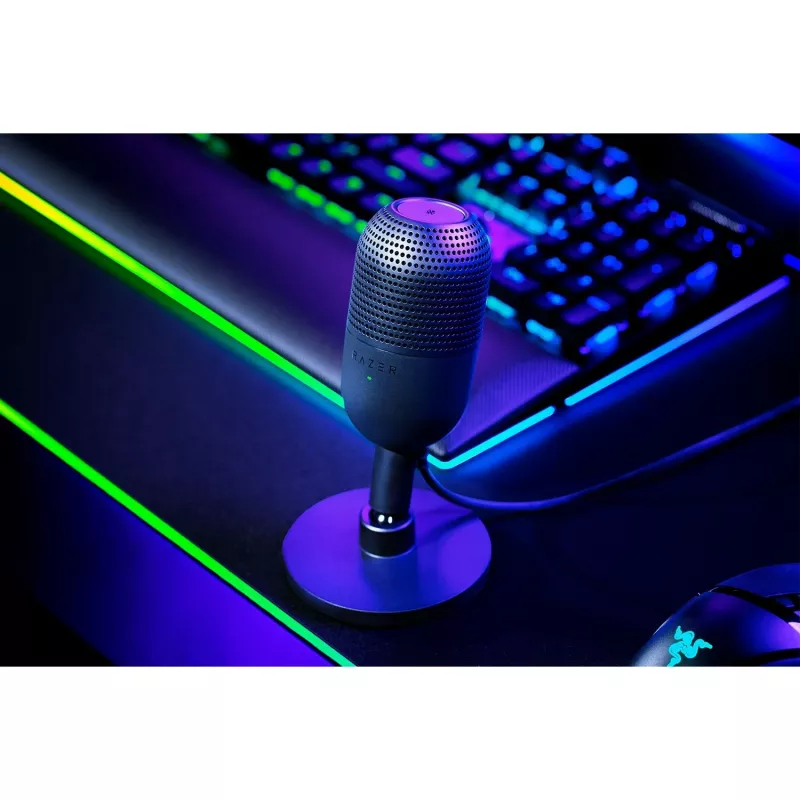 Mikrofon stołowy Razer Seiren V3 Mini, USB-C, superkardioidalny, 20–20000 Hz, 96 kHz, 24-bitowy, czarny
