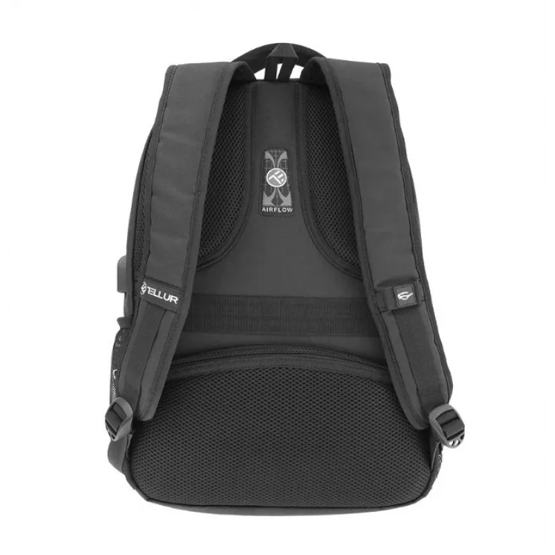 Plecak na notebook Tellur Companion 15.6 cala z portem USB, Czarny