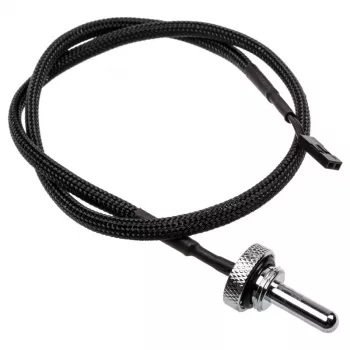 Czujnik temperatury Alphacool Eiszapfen Plug G1/4 - czujnik temperatury do systemu chłodzenia cieczą - chrom - 50 cm