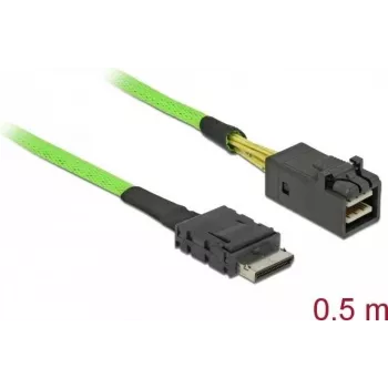 Kabel SAS DeLOCK 85694 0.5m zielony