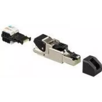 Złącze przewodowe RJ-45 Rutenbeck 13900321 Szary