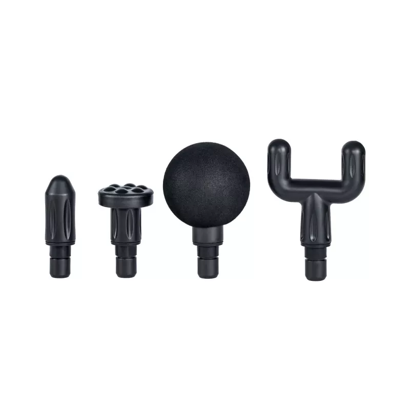 Extralink Mini Masażer Pistoletowy Różowy, 4 końcówki