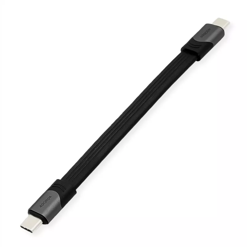 Kabel USB ROLINE 11029078 USB4 Gen 3x2 0,15 m USB C Czarny