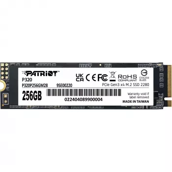 Dysk SSD Patriot P320 256GB M.2 2280 PCIe 3.0 x4 NVMe