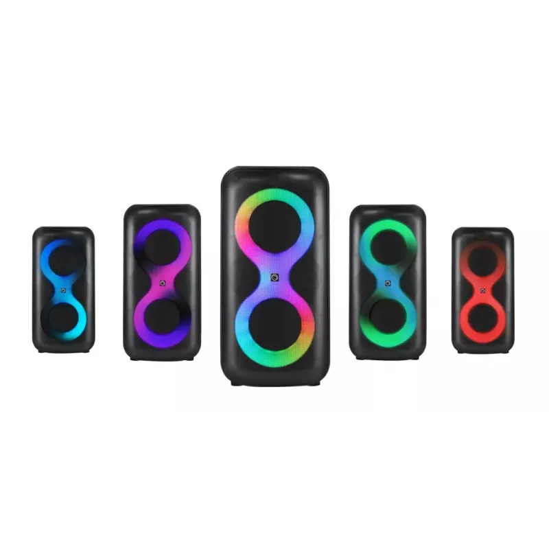 Przenośne centrum muzyczne MANTA SPK0401B100 głośnik Bluetooth, 100 W mocy szczytowej, radio FM, karaoke, wbudowany akumulator, X-BASS