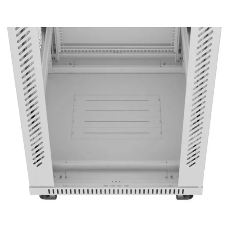 Szafa stojąca LANBERG FF01-6842-12SL 42U, 600×800 mm, wysokość 2121 mm, udźwig 1200 kg, IP20, szara