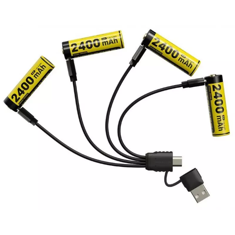 Akumulator Nitecore NH2400 Li-Ion AA 1.5V 2400mAh — zestaw 4 szt.