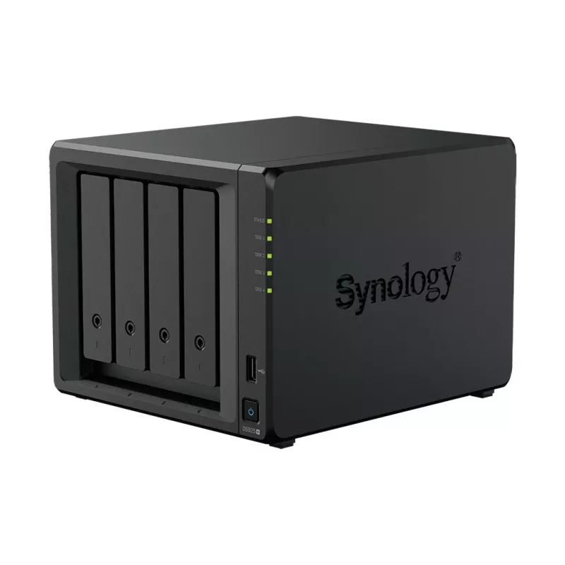 Synology DiskStation DS925+ NAS/serwer pamięci masowej Ryzen Embedded V1500B 4 GB DDR4 0 TB Czarny
