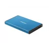 Zewnętrzna obudowa HDD/SSD NATEC Rhino GO 2,5 cala — USB 3.0, SATA III, do 4 TB, 9,5 mm, aluminium, niebieska