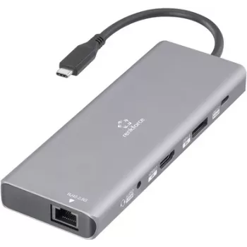 Stacja dokująca Renkforce USB-C RF-DKS-905 10-w-1 8K PD 3.1 Kompatybilna z markowymi stacjami dokującymi (RF-6328190)