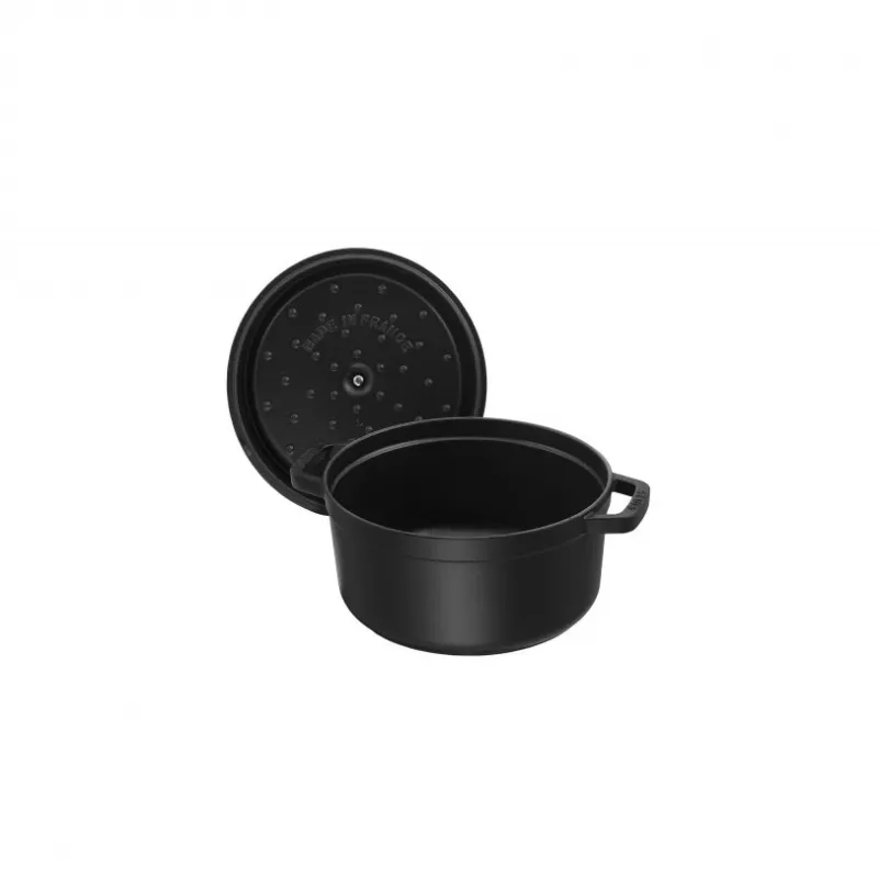 Staub La Cocotte 20cm rund, schwarz, Gusseisen (40509-487-0)