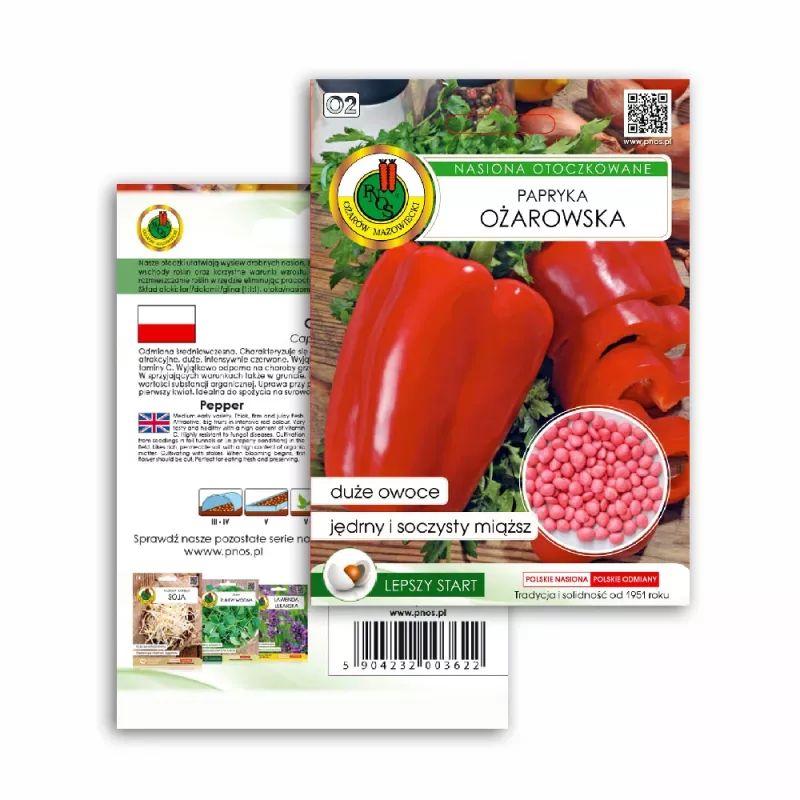 Seed Pellets Seklos LT Ożarowska Papryka 50 nasion (otoczkowane)