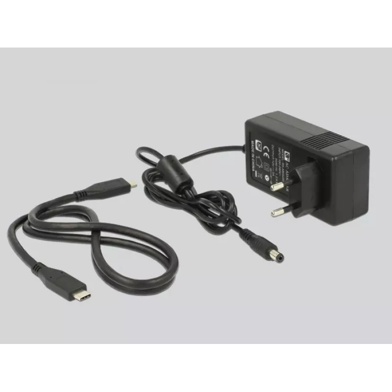 DeLOCK - HDD-Dockingstation Schächte: 2 - SATA 6Gb/s - 6 Gbit/s - USB 3,1 (Gen 2) - Schwarz (63957)